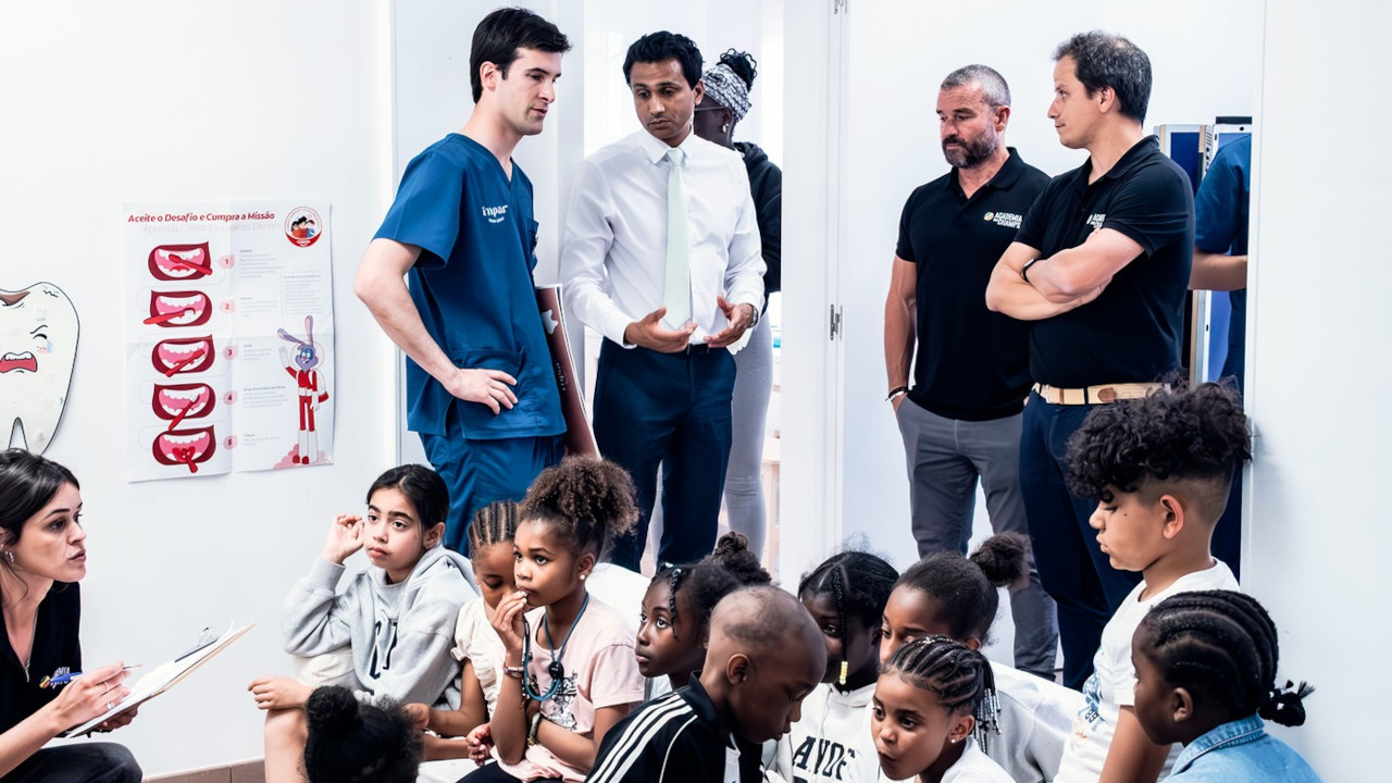 Rastreios de saúde dentária da Academia dos Champs