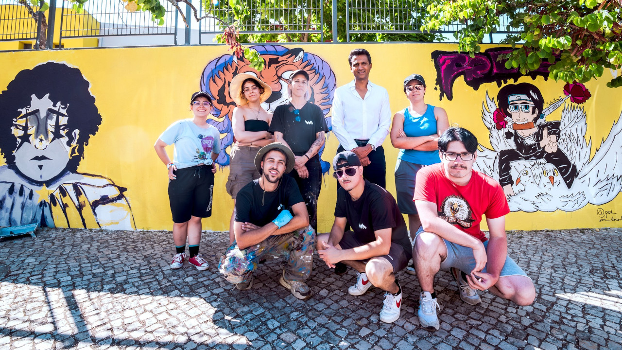 Street Art da World Academy em Queijas